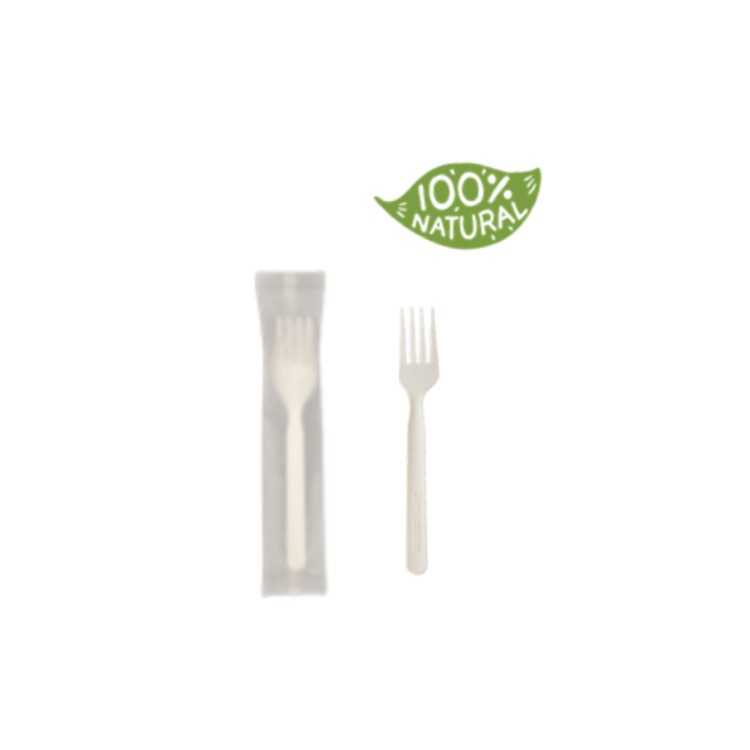 6.5 inch Light Duty CPLA Cutlery Sets Wholesale Biodegradable Flatware Compostable Utensils Eco-Friendly 4 in 1 Meal Kit CPLA Cutlery Kit  