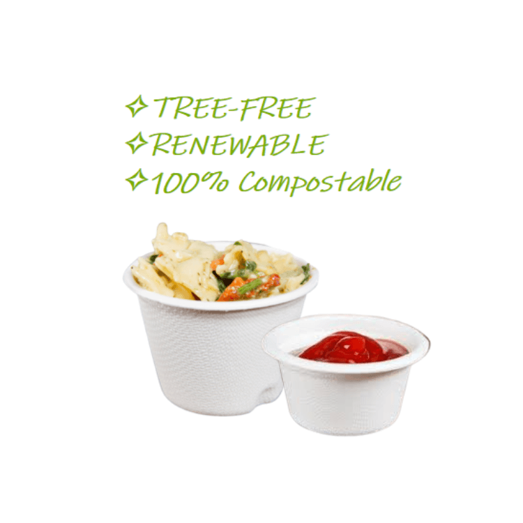  Sugarcane Bagasse Cups Biodegradable Natural Tree-free Eco-Friendly Bagasse Cups with Lids Wholesale Compostable Cups with Lids  