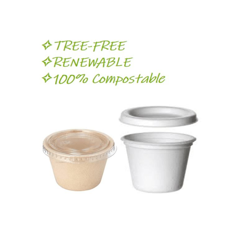  サトウキビバガスカップ生分解性天然樹木を含まない環境にやさしいふた付きバガスカップ卸売りふた付き堆肥化可能なカップ  
